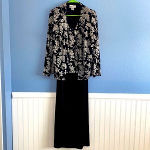 2 piece set party maxi dress, Size 14W